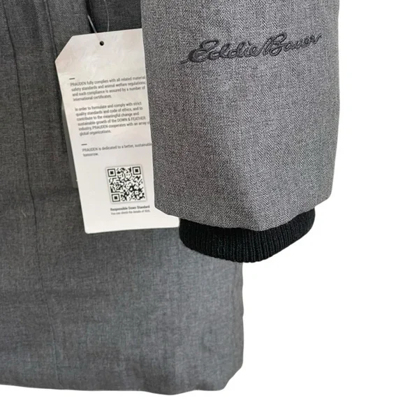 Eddie Bauer Superior III Stadium Down Parka Coat | Gray | PXS | $379 MSRP - Picture 10 of 16